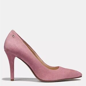 Coach Pink Suede Heels